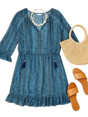 tommy bahama cotton clip jacquard cover-up shirt dress Cotton Clip Jacquard Boyfriend Cover-Up Shirt (Women)